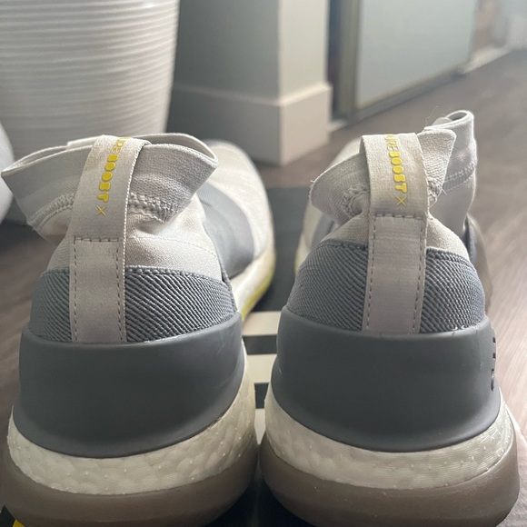 Adidas Women's PureBoost X TR 3.0 LL Grey/Yellow Shoes Size 6 - Picture 3 of 8
